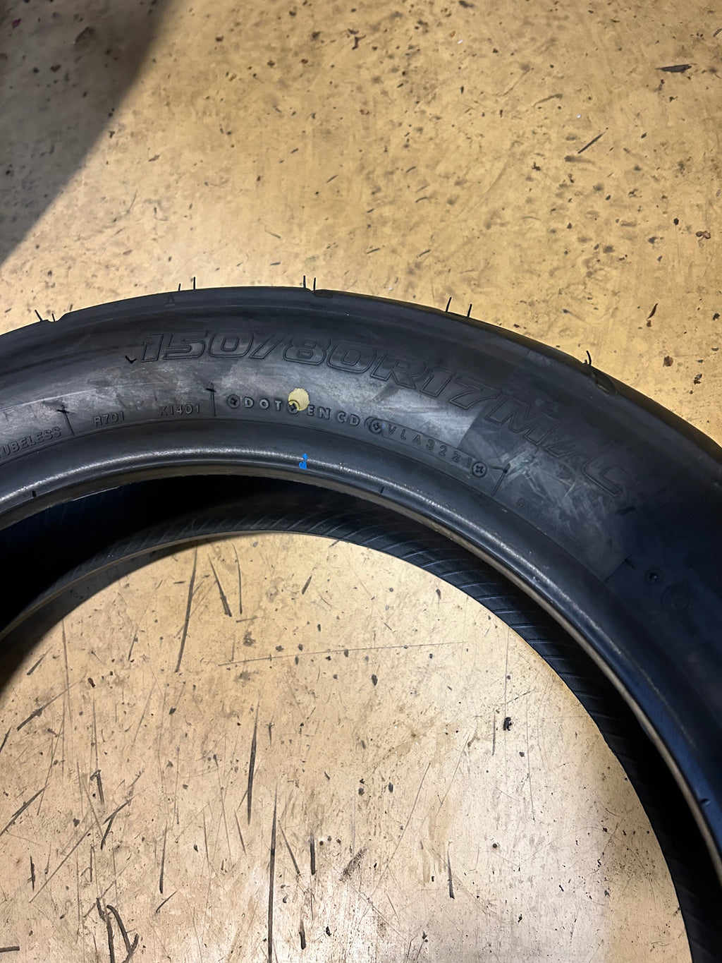 NOS BRIDGESTONE EXEDRA G701 BSW 150 80 17 72H FRONT MOTORCYCLE TIRE 57878