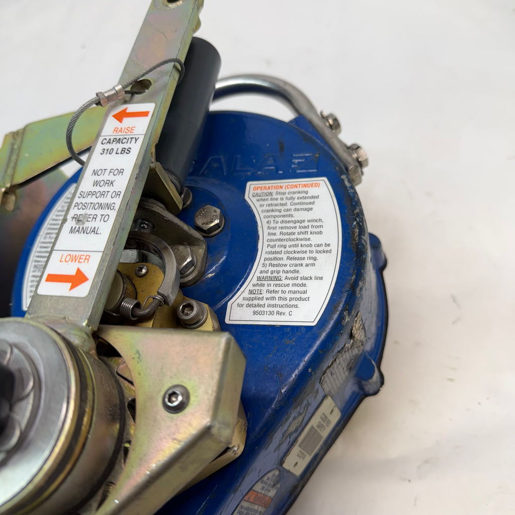 USED DBI SALA 3400115 SELF RETRACTING LIFELINE CONFINED SPACE WINCH 50 FT