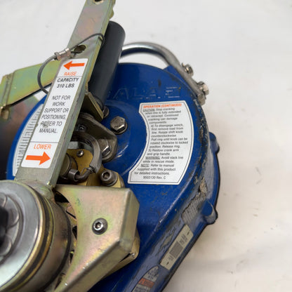 USED DBI SALA 3400115 SELF RETRACTING LIFELINE CONFINED SPACE WINCH 50 FT