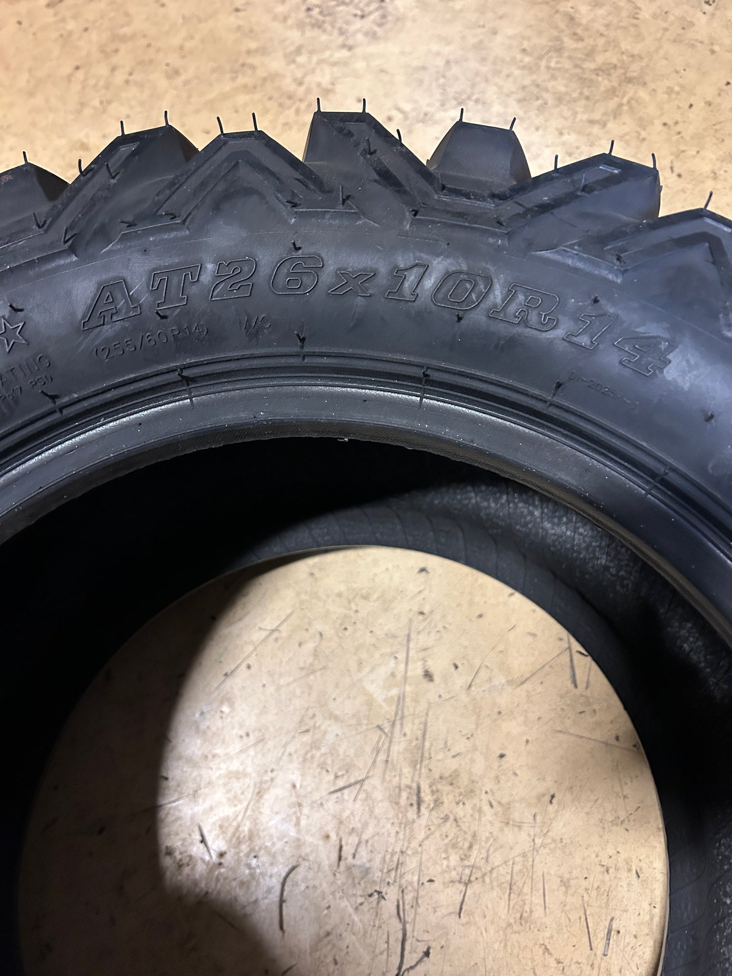 DURO POWER GRIP BSW AT 26 10 14 51N 6PLY ATV/UTV TIRE 312025142610C