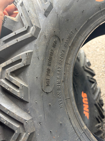 NOS SUNF A033 BSW AT 26 8 12 6PLY ATV TIRE 260812