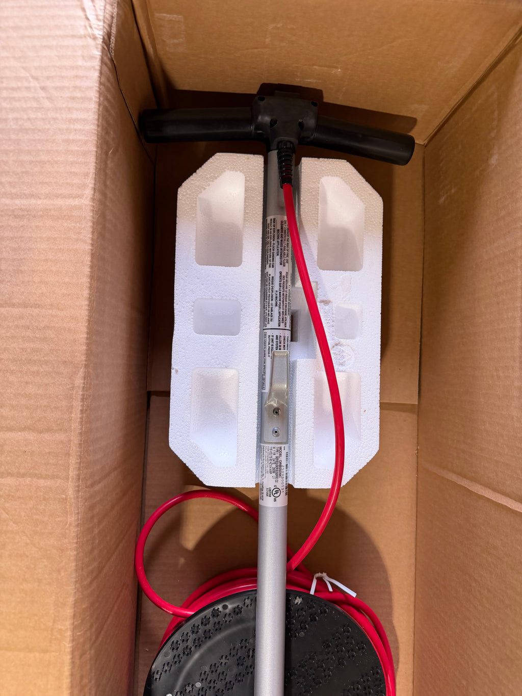 ORECK COMMERCIAL ORBITER HARD FLOOR CLEANER MACHINE GRAY/RED ORB550MC