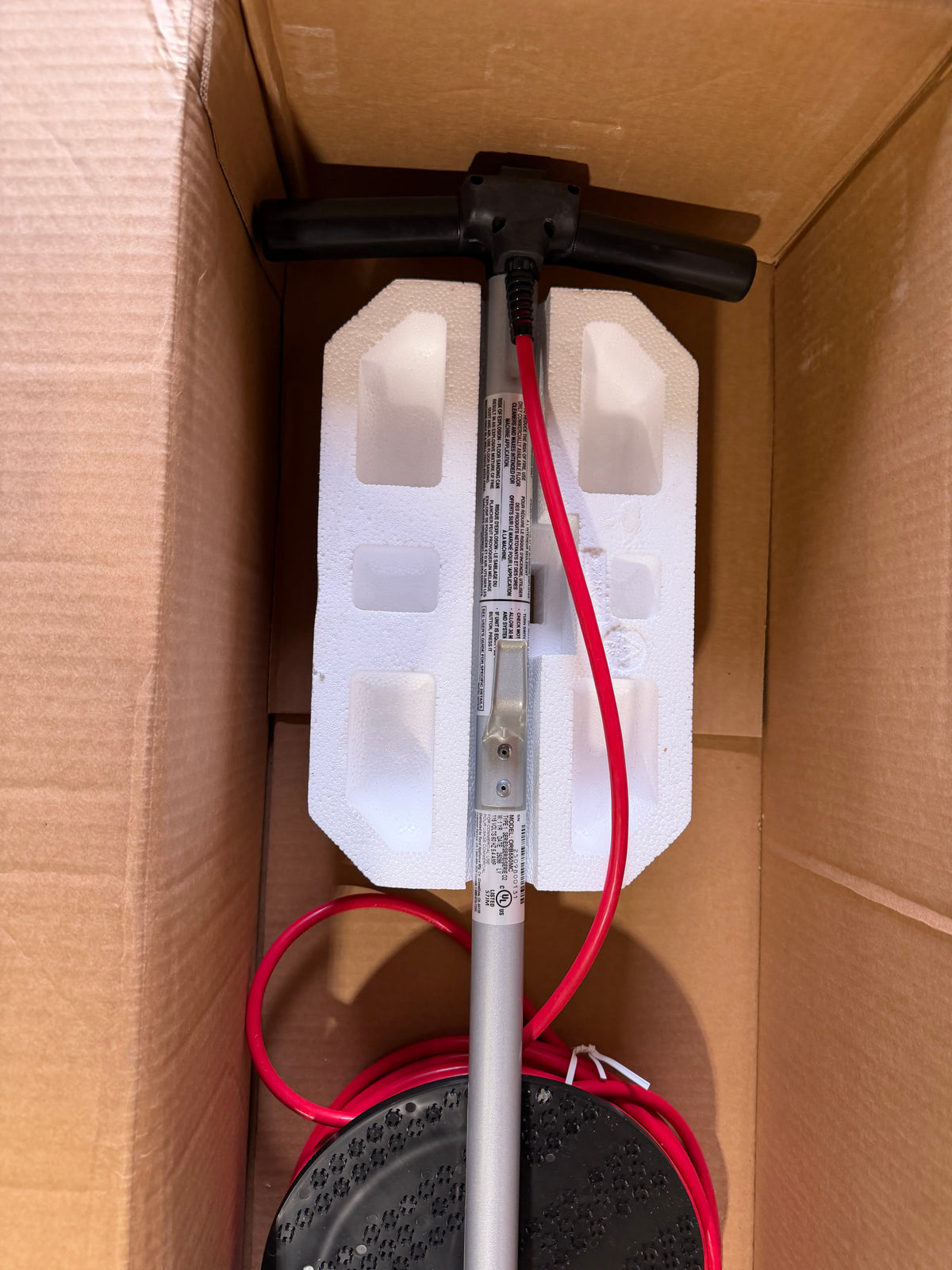 ORECK COMMERCIAL ORBITER HARD FLOOR CLEANER MACHINE GRAY/RED ORB550MC