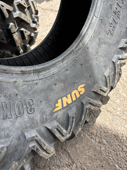 NOS SUNF POWER A033 BSW AT 30 10 14 85J 8PLY ATV/UTV TIRE 301014