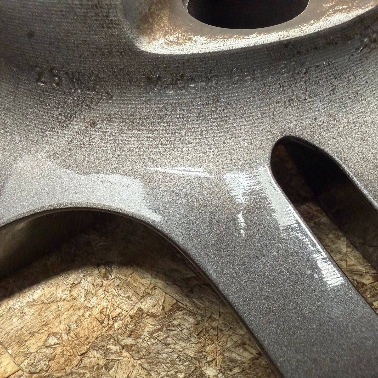 USED PORSCHE 997 TURBO 19X8.5 ET56 5X130 GUNMETAL GRAY MACHINED FACE 997 352 156 05