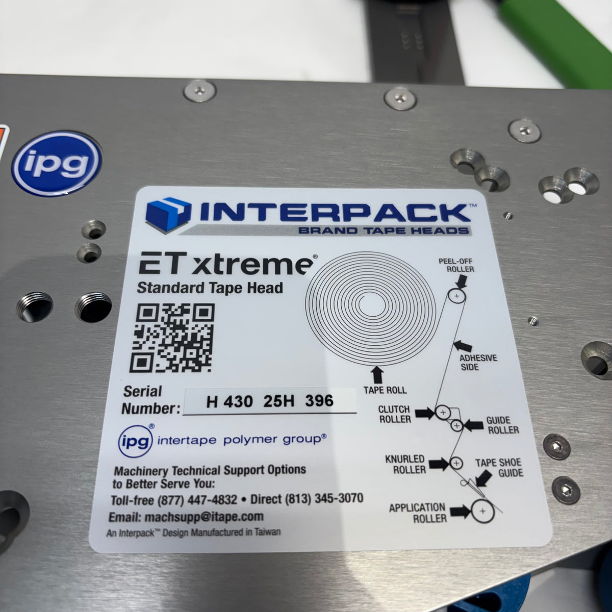 INTERPACK ET XTREME MAXIMUM ADHESION STANDARD TAPE HEAD 3" UH430TW