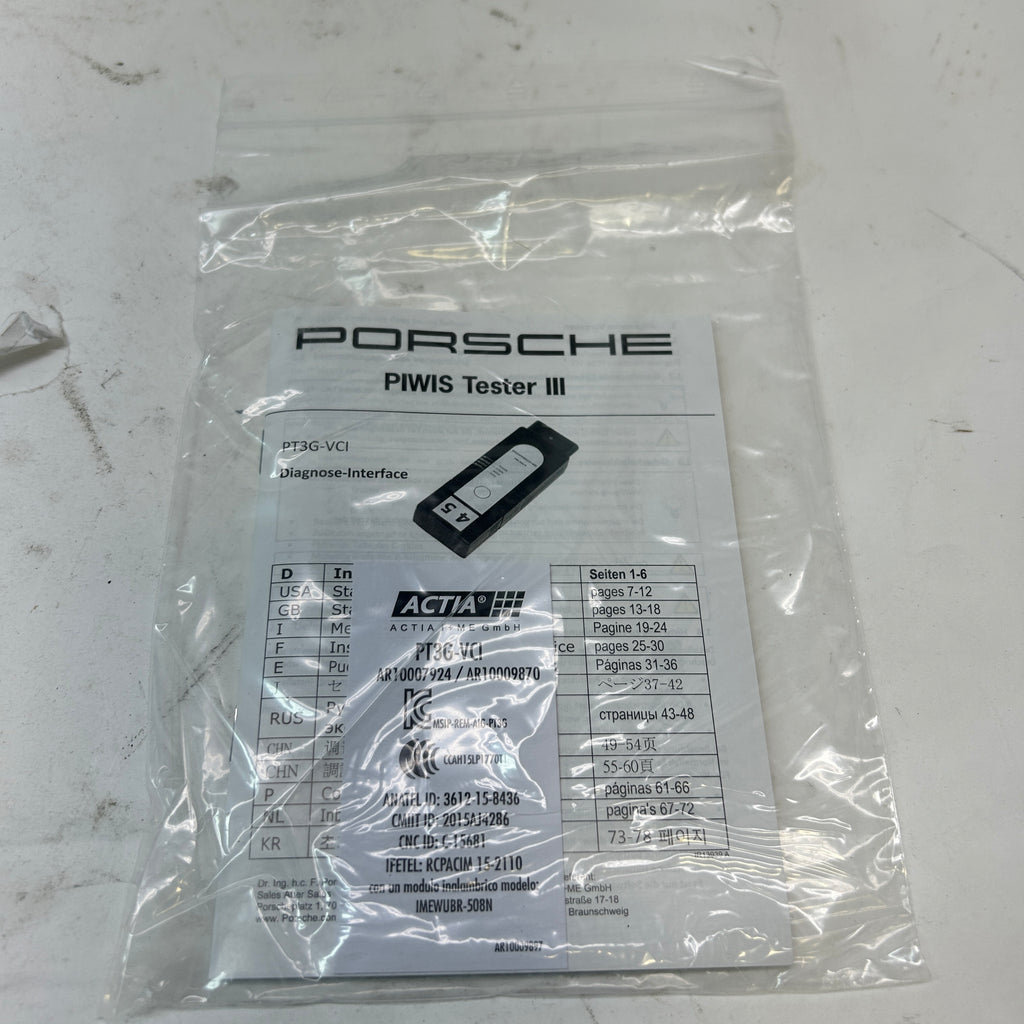 PORSCHE  PIWIS TESTER THREE #1  PT3G