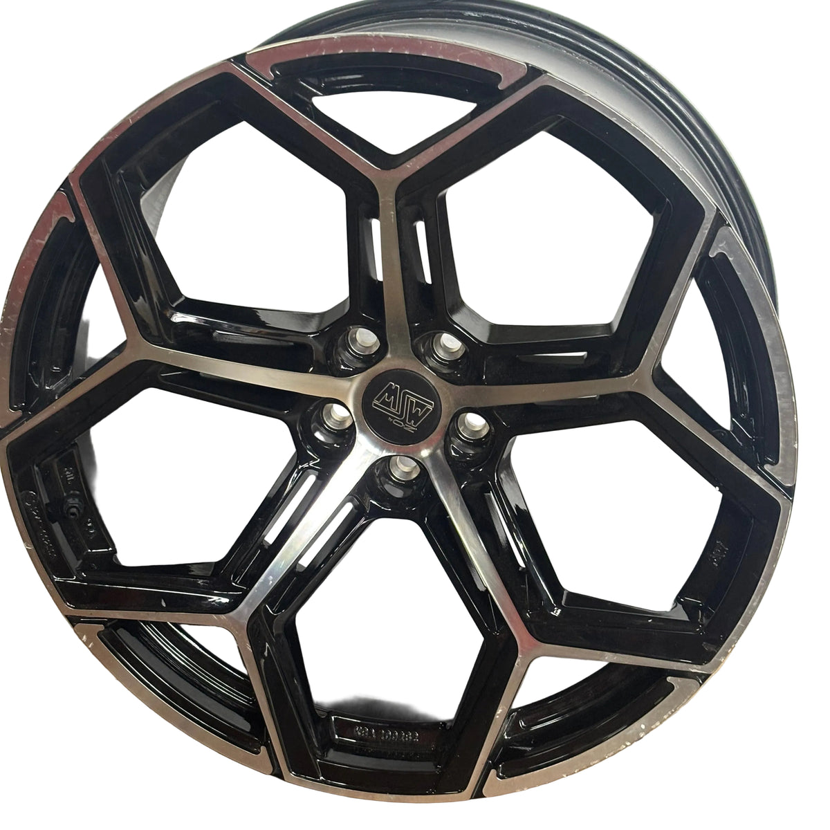 MSW TYPE 53 MACHINED W/ GLOSS BLACK ACCENT WHEEL 21X10.5 5X112 ET19