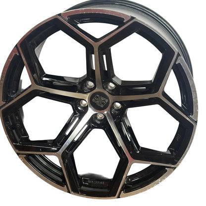 MSW TYPE 53 MACHINED W/ GLOSS BLACK ACCENT WHEEL 21X10.5 5X112 ET19
