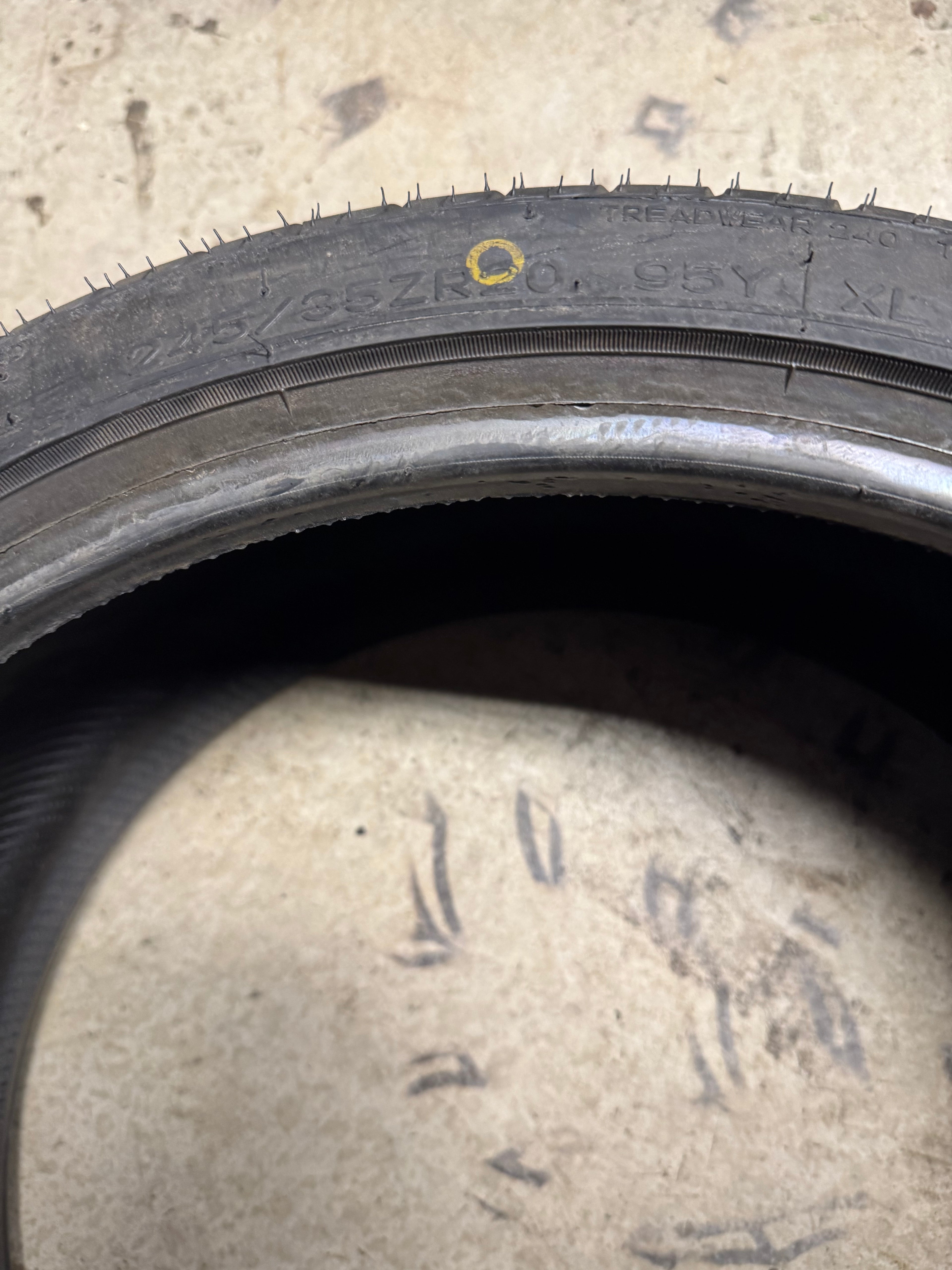 NOS NANKANG NOBLE SPORT NS-20 BSW P 245 35 20 95Y XL UHP ALL SEASON TIRE 24060005