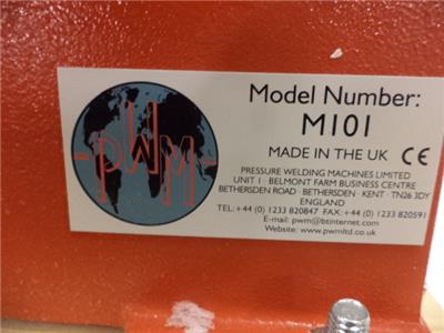 PWM M101 PRESSURE WELDING MACHINE LIMITED BM9C9F7