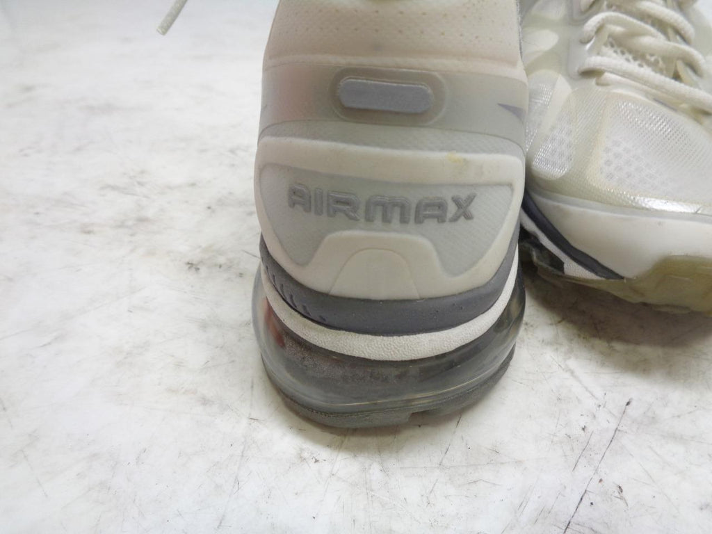 1 PAIR NEW WOMEN'S NIKE AIRMAX+ WHITE SNEAKERS SIZE 9 487679 100 SR