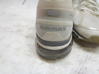 1 PAIR NEW WOMEN'S NIKE AIRMAX+ WHITE SNEAKERS SIZE 9 487679 100 SR