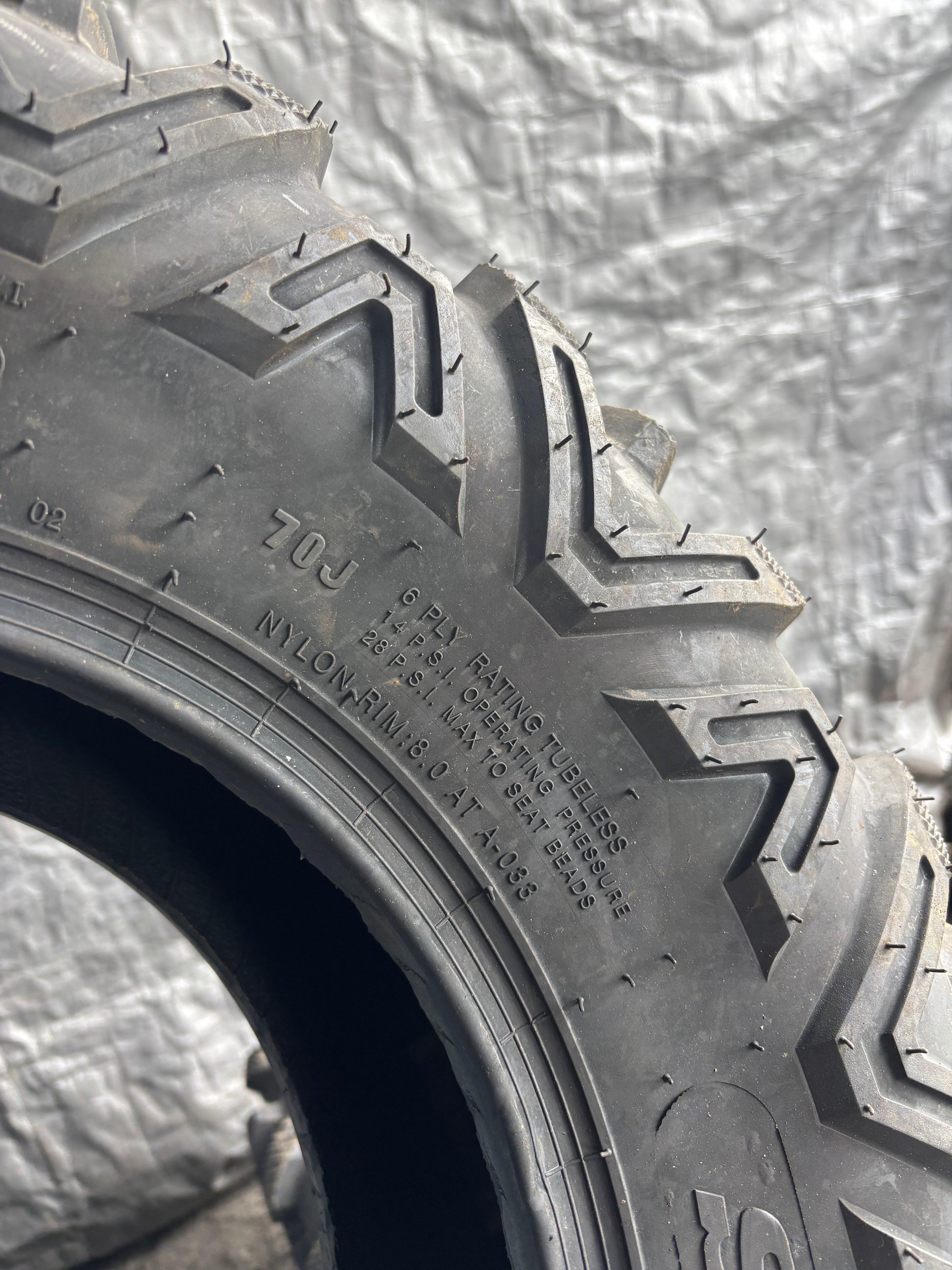 NOS SUNF POWER A033 BSW AT 25 10 12 70J 6PLY ATV/UTV TIRE SP251012