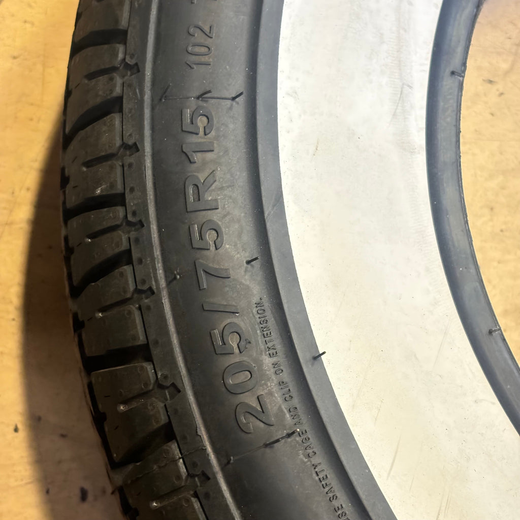 COKER CLASSIC STAR SERIES 2.50" WHITE WALL P 205 75 15 102T XL TIRE 737110 ALL SEASON