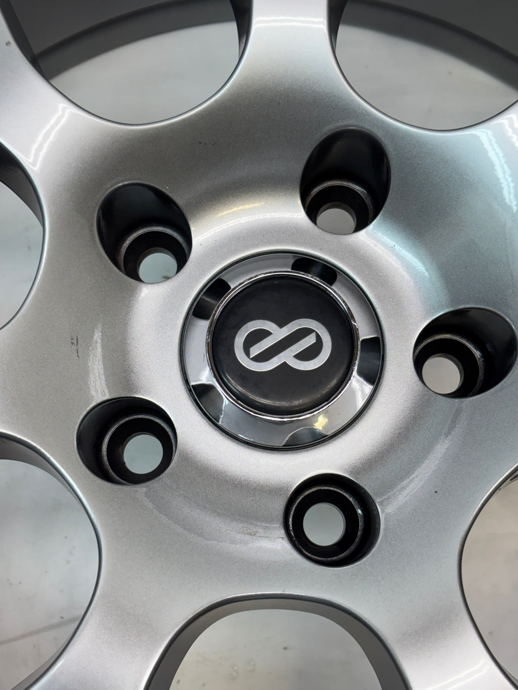 ENKEI RAIJIN HYPER SILVER WHEEL 18x8 5x120 +42 OFFSET 467-880-1242HS