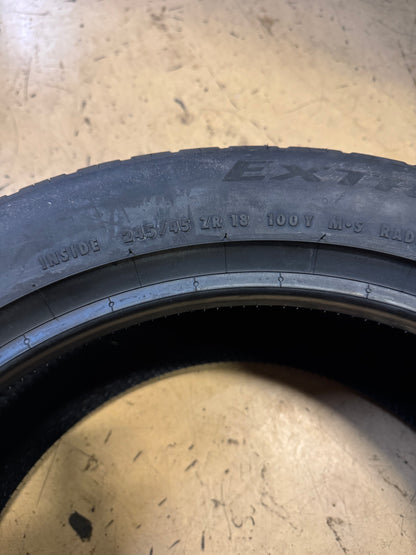 CONTINENTAL EXTREMECONTACT DWS06 PLUS BSW P 245 45 18 100Y XL UHP ALL SEASON TIRE 15573040000