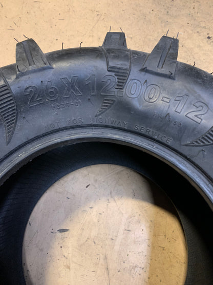 NOS POWER KING  MUD CAT BSW AT 26 12 12 58F 6PLY ATV/UTV TIRE ATV85
