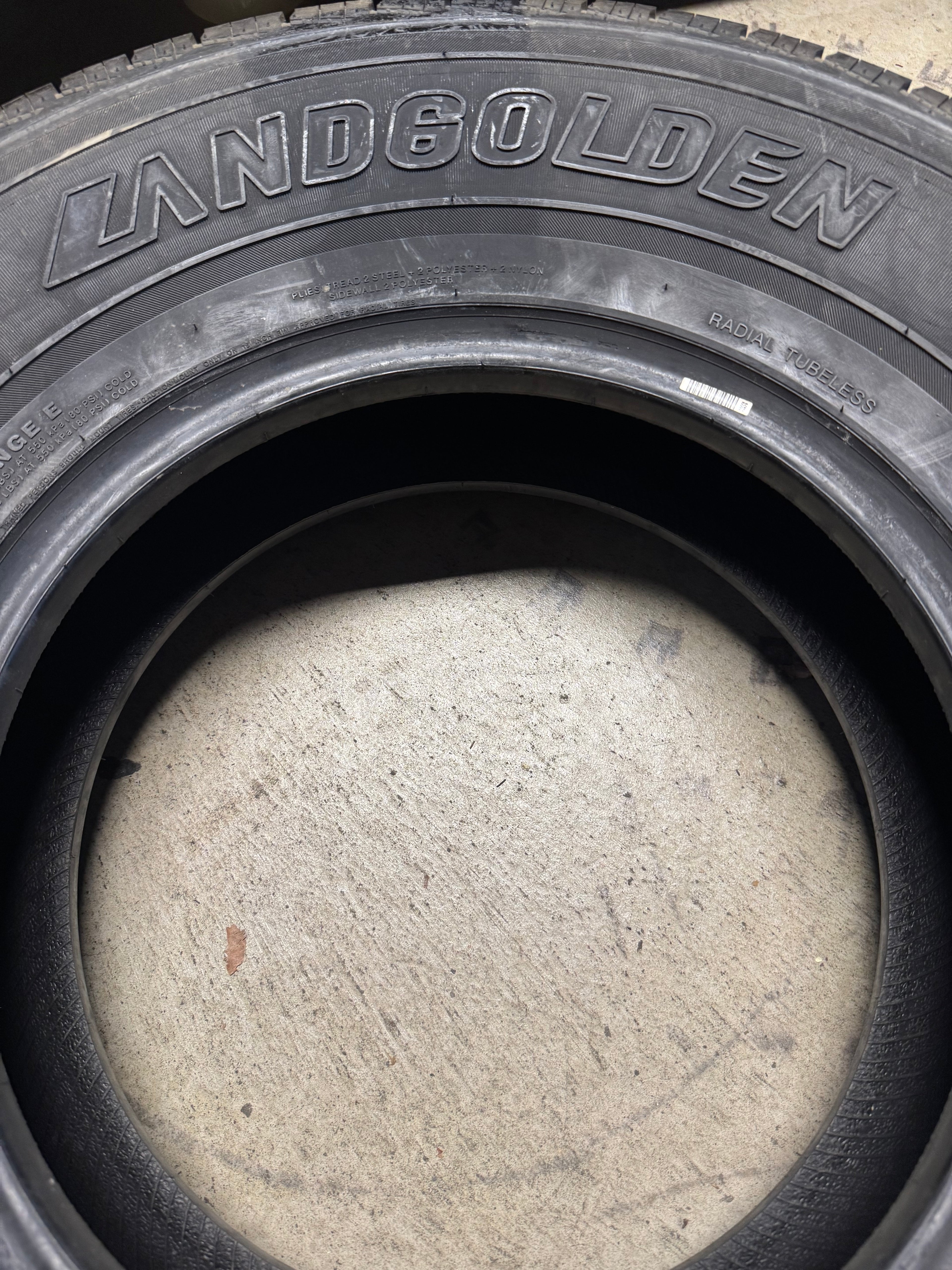 NOS LANDGOLDEN LGT67 H/T BSW LT 265 75 16 123/120Q 10PLY HIGHWAY TERRAIN TIRE LT1626575LG1