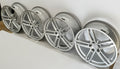 4 GENUINE PORSCHE MACAN 15-19 9X19 8X19 SILVER WHEEL SET 95B601025BN 95B601025BM