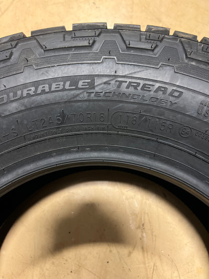 NEW COOPER DISCOVERER AT3 OWL LT 245 70 16 118/115R LRE 10PLY HIGHWAY TERRAIN TIRE  170004001