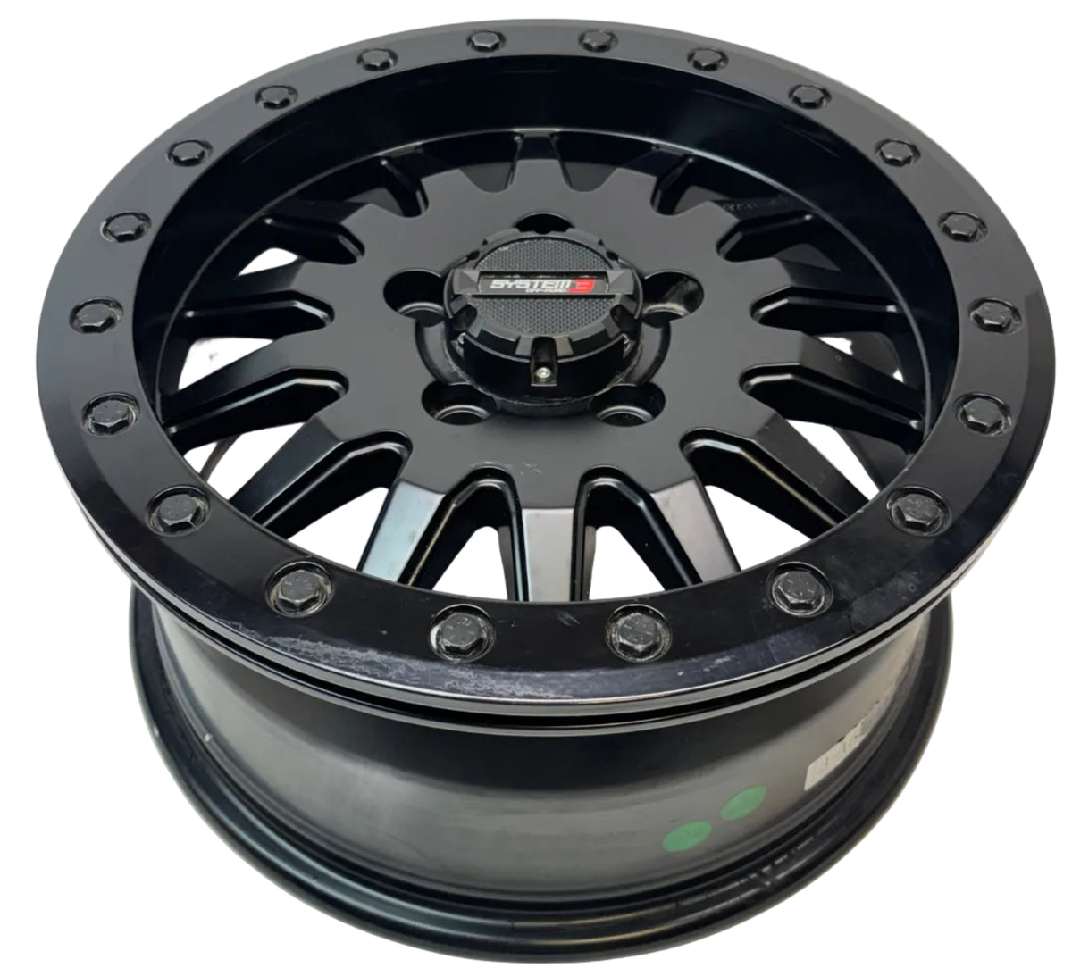 SYSTEM 3 BEADLOCK BLACK/GUNMETAL GREY WHEEL 15X6.5 ET+38 5X115 TD040B