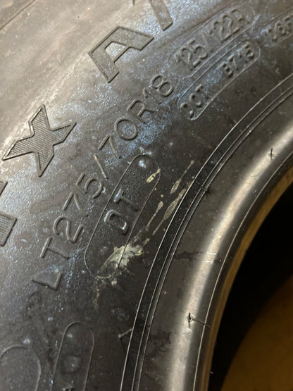 MICHELIN LTX A/T 2 DT RWL LT 275 70 18 125/122R LRE 10PLY ALL TERRAIN TIRE 71991