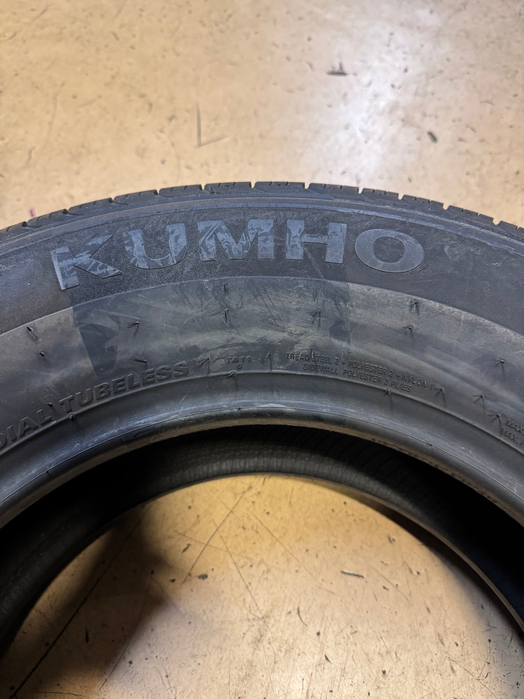 2 NOS KUMHO SOLUS TA11 BSW P 225 70 15 100T ALL SEASON TIRE 2183123