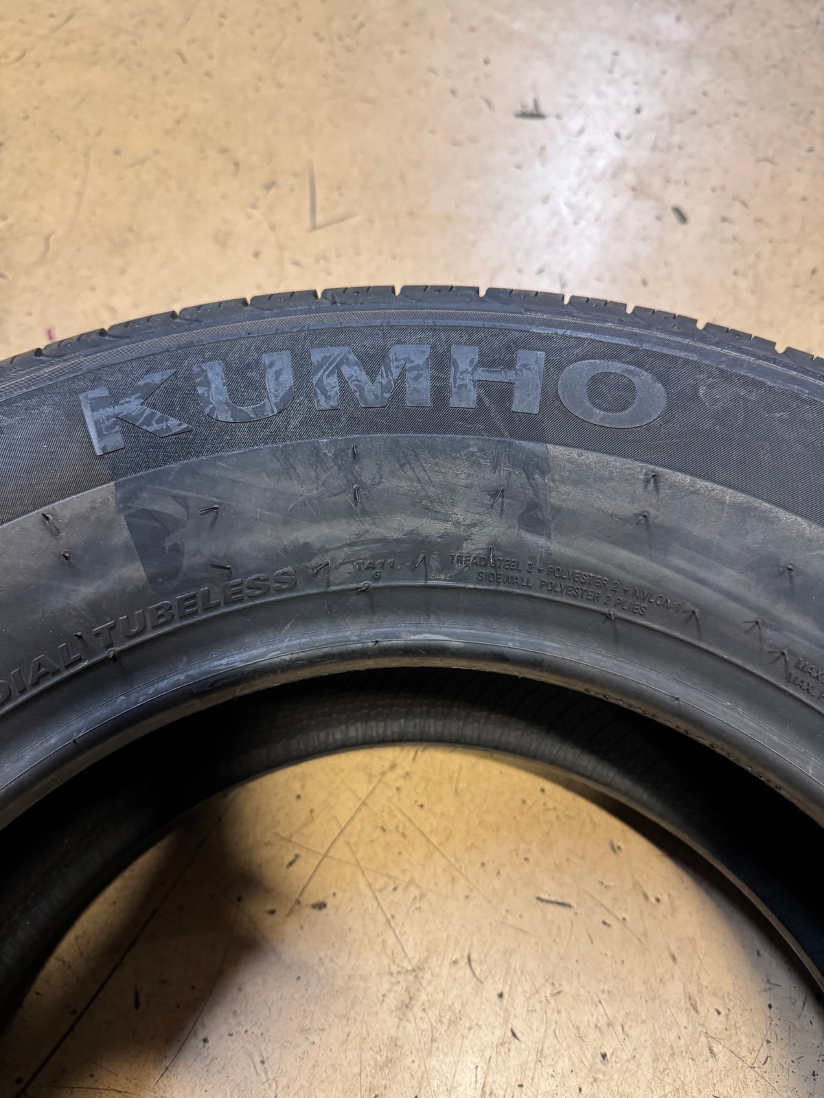 2 NOS KUMHO SOLUS TA11 BSW P 225 70 15 100T ALL SEASON TIRE 2183123