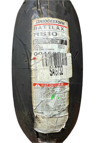 NOS BRIDGESTONE BATTLAX RACING STREET RS10 180 55 17 73W REAR MOTORCYCLE TIRE 004637