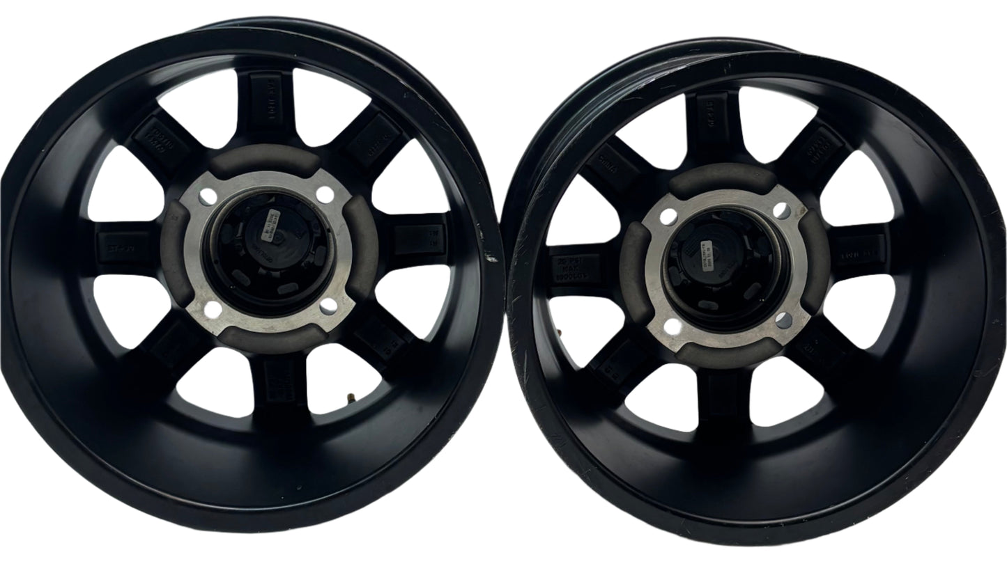 2 TUSK TD671B CASCADE MATTE BLACK WHEELS 4X4.5 14X7 ET30