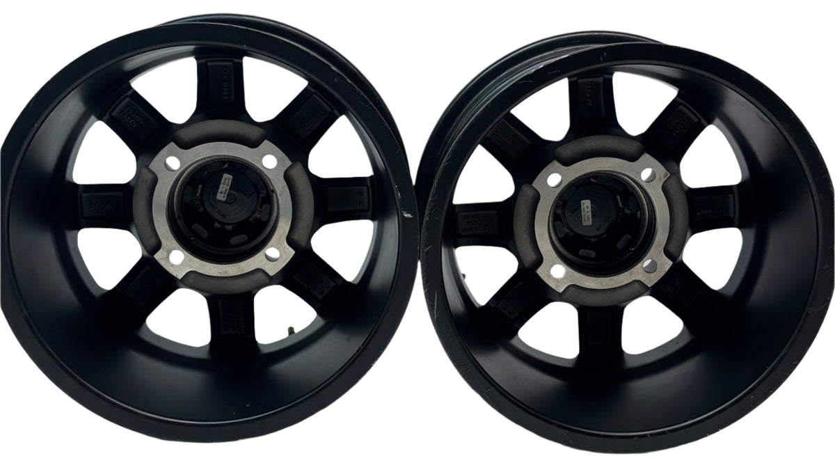 2 TUSK TD671B CASCADE MATTE BLACK WHEELS 4X4.5 14X7 ET30