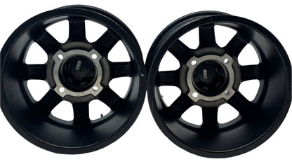 2 TUSK TD671B CASCADE MATTE BLACK WHEELS 4X4.5 14X7 ET30