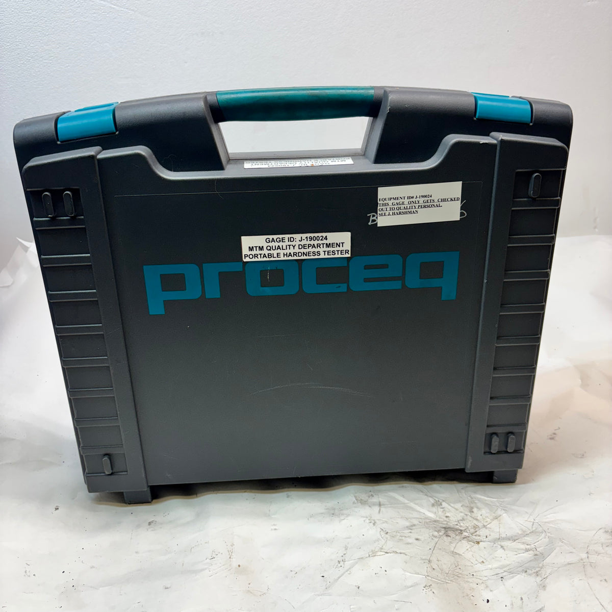 USED PROCEQ EQUOTIP 550 HARDNESS TESTER W/UCI PROBE & STANDARD