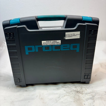 USED PROCEQ EQUOTIP 550 HARDNESS TESTER W/UCI PROBE & STANDARD