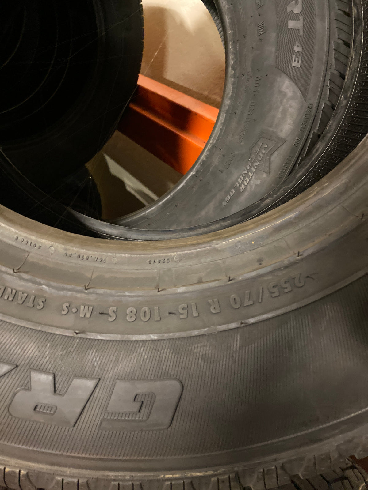 NOS GENERAL HTS60  BSW P 255 70 15 108S SL ALL SEASON TIRE 04504580000