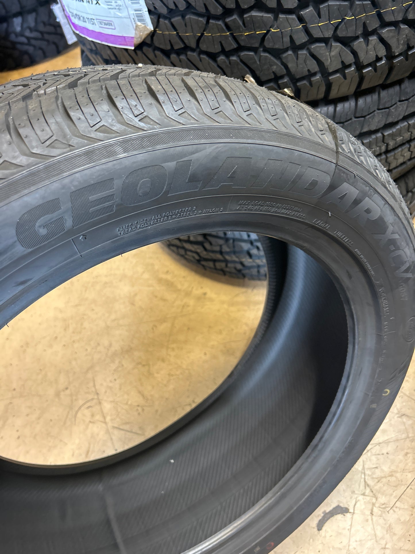 YOKOHAMA GEOLANDAR X-CV BSW P255 50 20 109W XL ALL SEASON TIRE 110157010