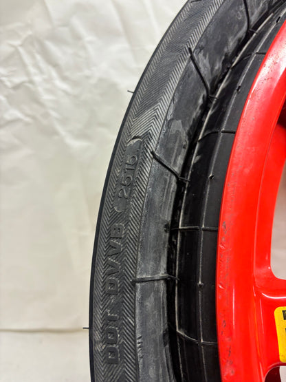 PORSCHE CAYENNE 11-18 SPARE WHEEL 18X6.5 ET28 5X130 TIRE 195/75R18 106P RED 7P0 601 027 A