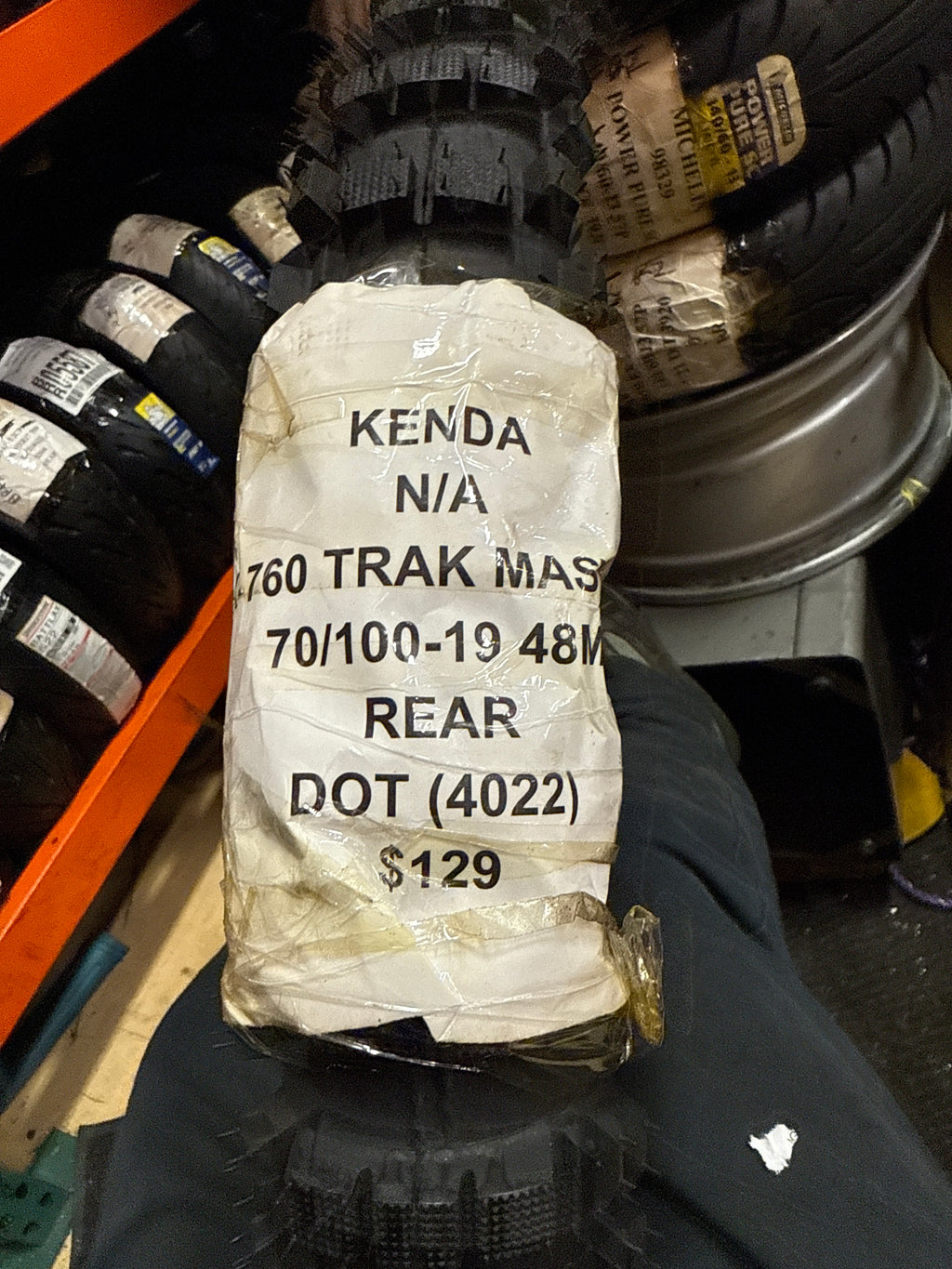 KENDA K-760 TRAK MASTER 70 100 19 48M REAR MOTORCYCLE TIRE 047601902C0