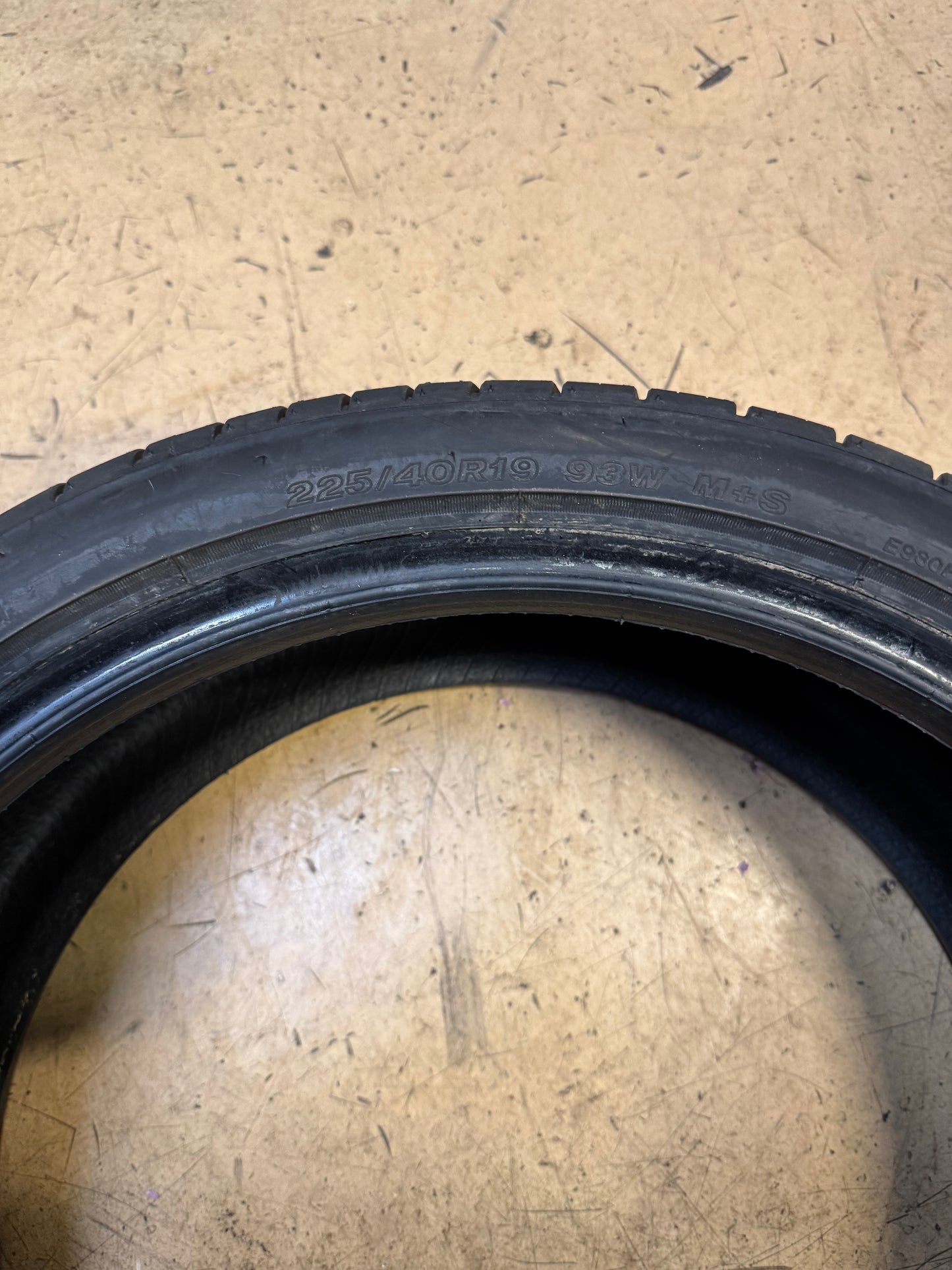 BRIDGESTONE POTENZA RE980 AS BSW P 225 40 19 93W XL UHP ALL WEATHER TIRE 012783