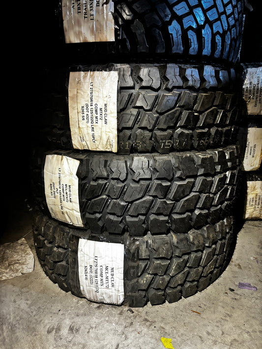 (TODO) MUD CLAW COMP MTX LT 275 70 18 125/122Q LRE 10 PLY MUD TERRAIN TIRES MTX72
