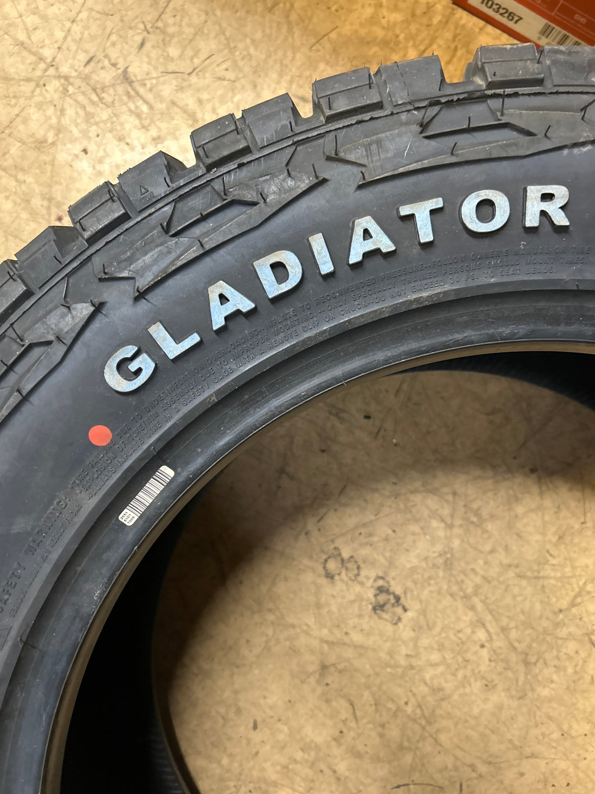 GLADIATOR X COMP X/T  RWL LT 33 12.50 20 119Q RUGGED TERRAIN TIRE 1932300334