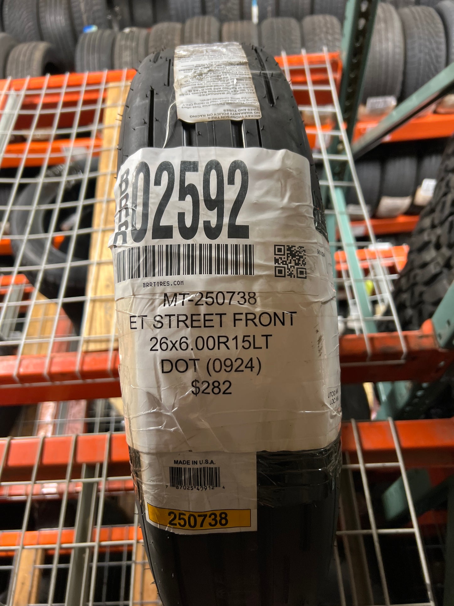 MICKEY THOMPSON ET STREET FRONT 26 6.00 15 LT LRB TIRE 250738 CQ2