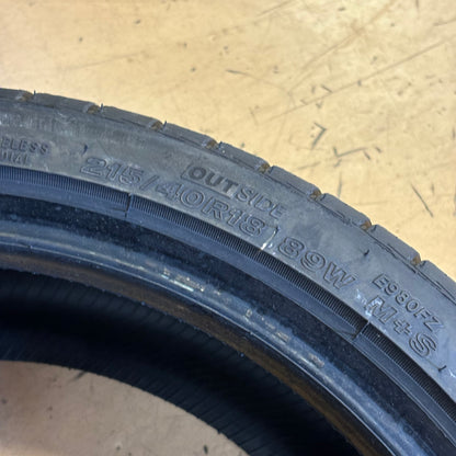 BRIDGESTONE POTENZA RE980AS+ BSW P 215 40 18 89W XL ALL SEASON TIRE 012766