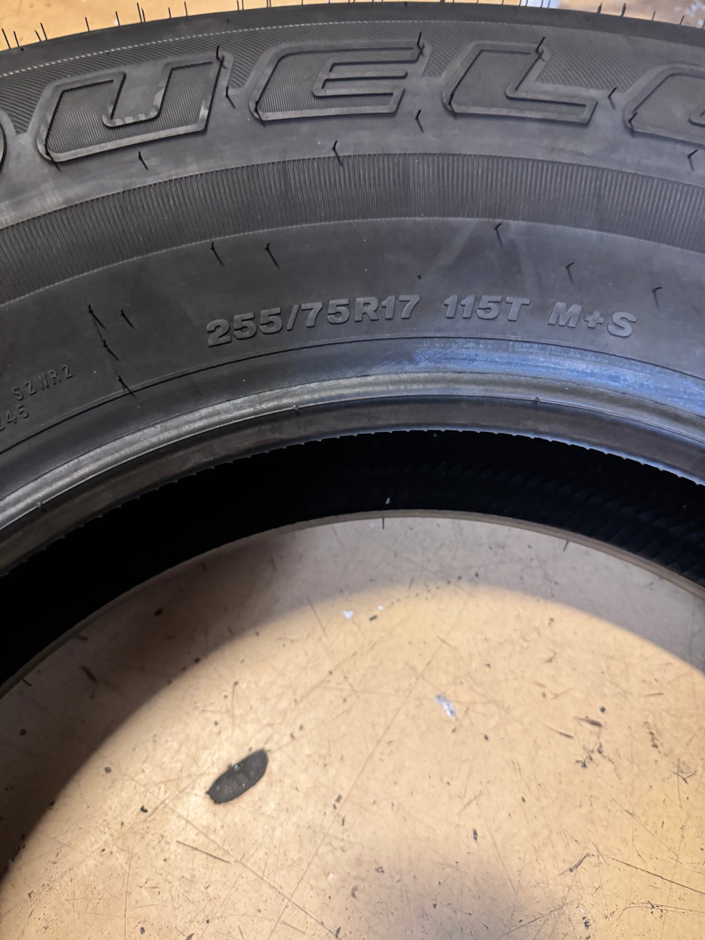 4 BRIDGESTONE DUELER A/T RH-S BSW P 255 75 17 115T SL ALL TERRAIN TIRE 009899