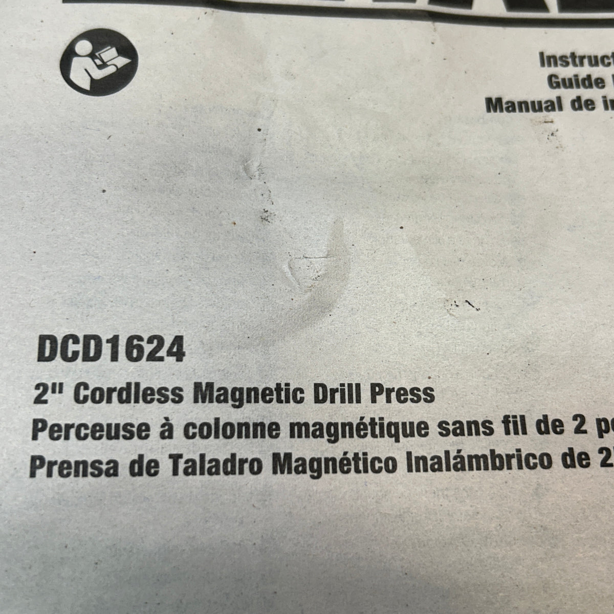 DEWALT 2" CORDLESS MAGNETIC DRILL PRESS KIT MISSING PARTS #2 DCD1624GX2
