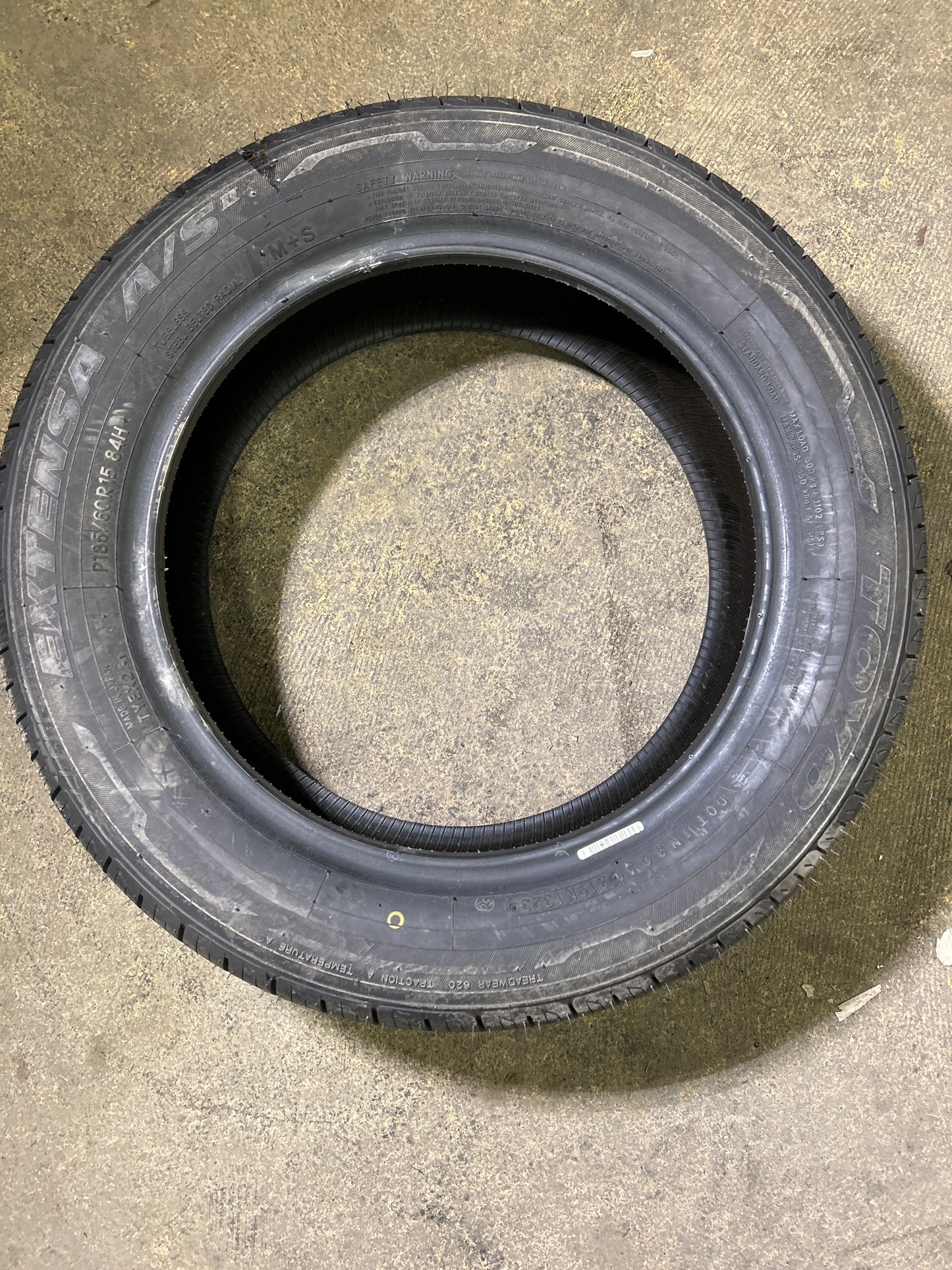 TOYO EXTENSA A/S II BSW P 185 60 15 84H ALL SEASON TIRE 148190