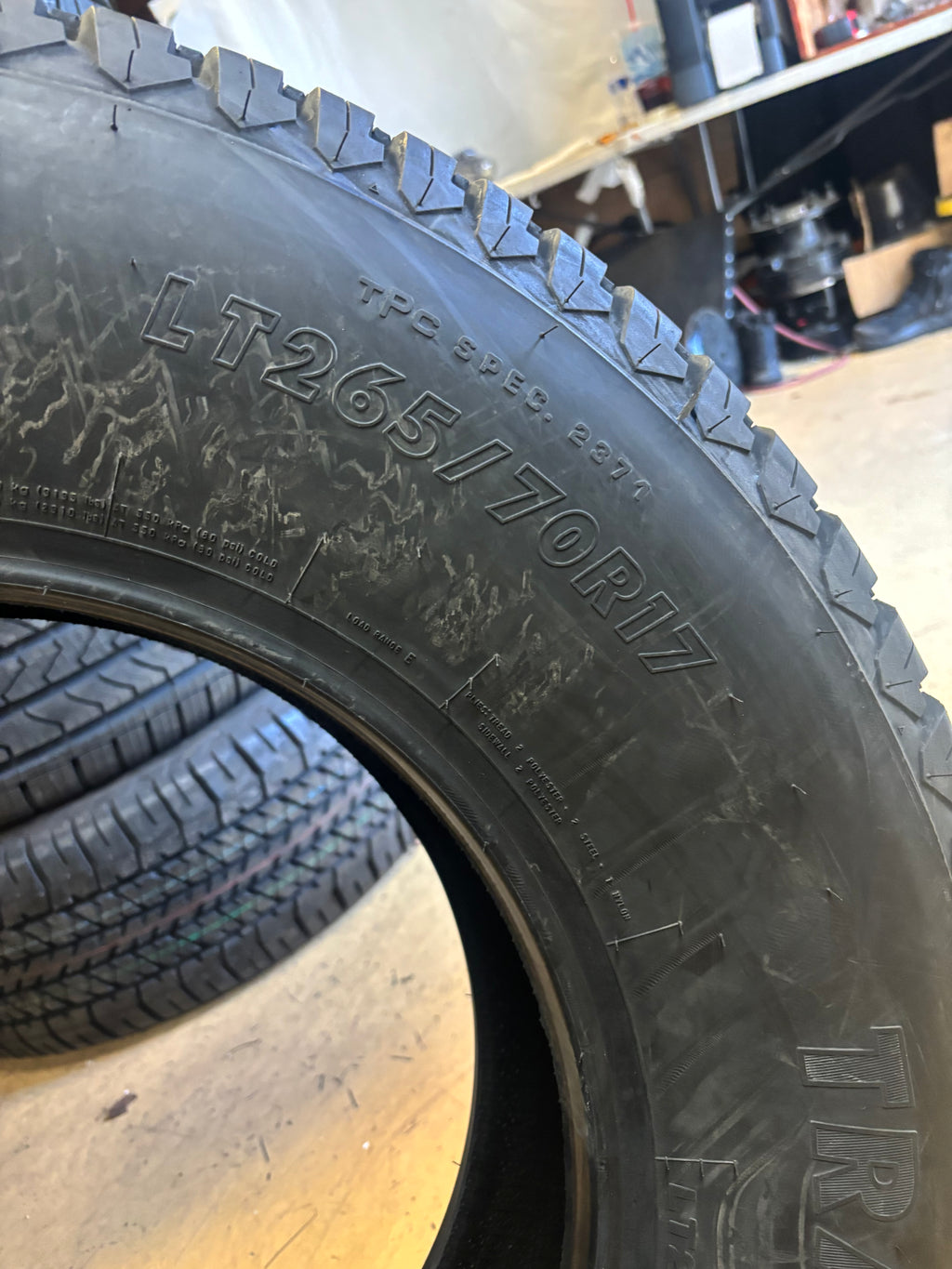 FIRESTONE TRANSFORCE AT BSW TPC SPEC LT 265 70 17 121/118Q LRE 10 PLY ALL TERRAIN TIRE 005495