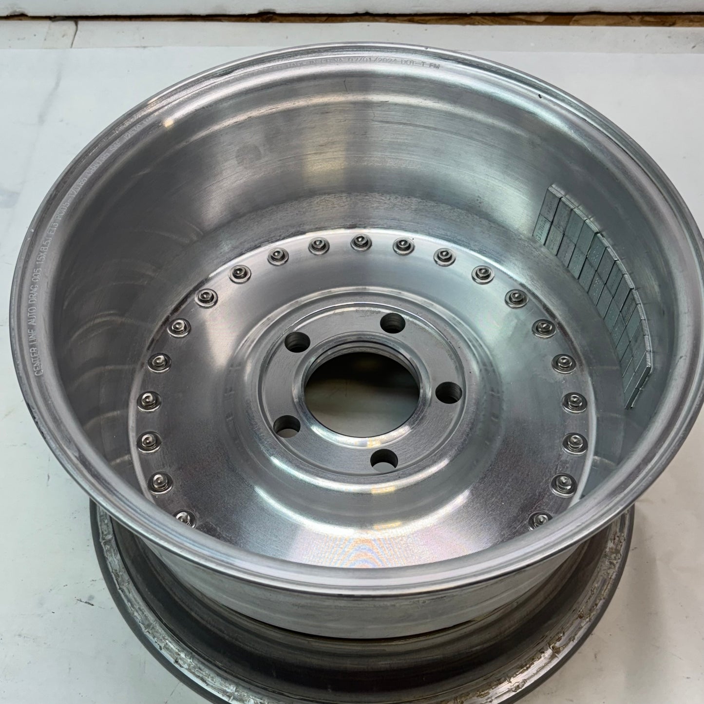 2 CENTER LINE AUTO DRAG 005 BRUSHED WHEELS 15X8.5 5X120.65 ET3 005P-58561+03