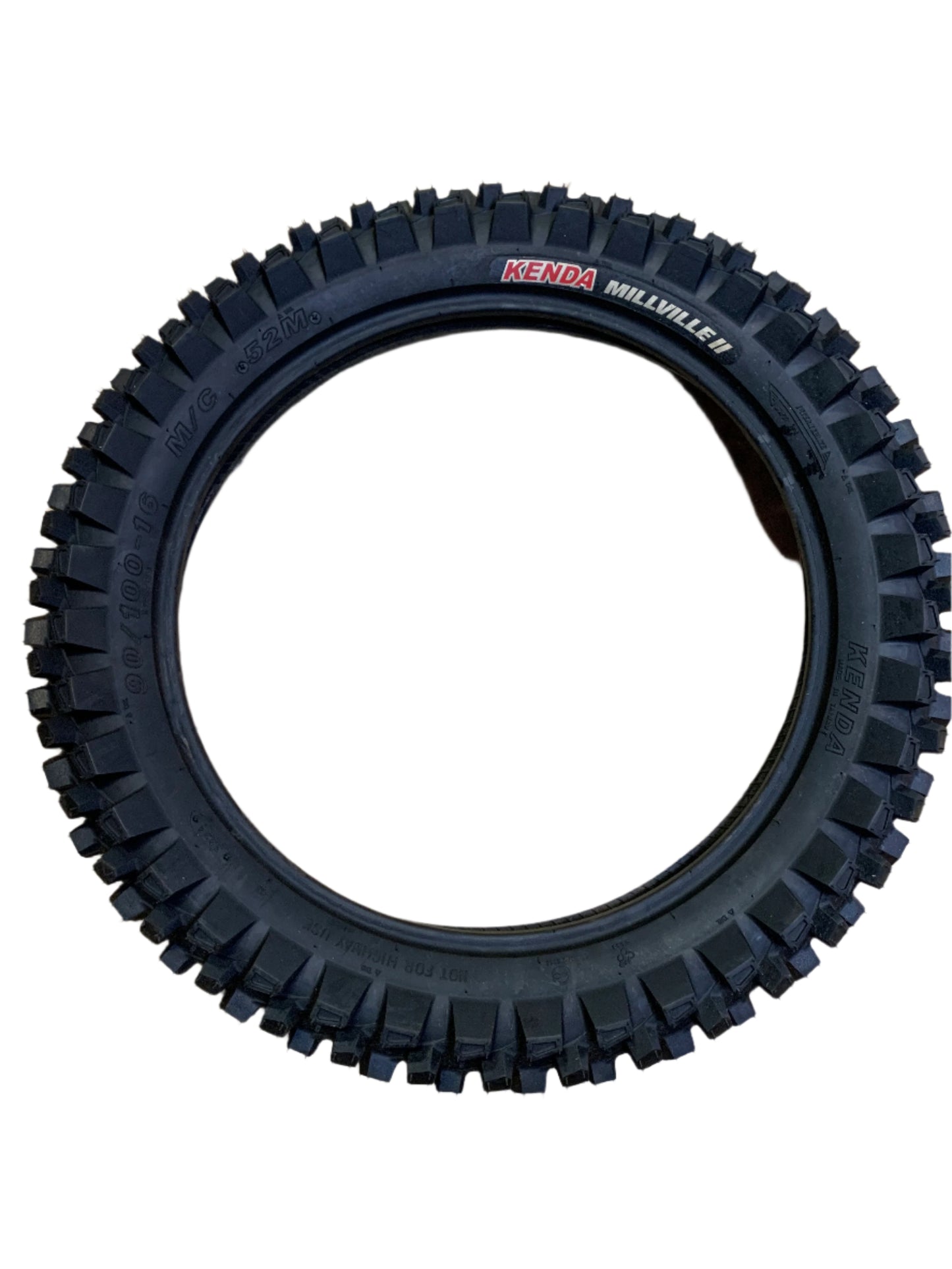 KENDA MILLVILLE II BSW  90 100 16 52M REAR DIRT BIKE TIRE 047851604B0